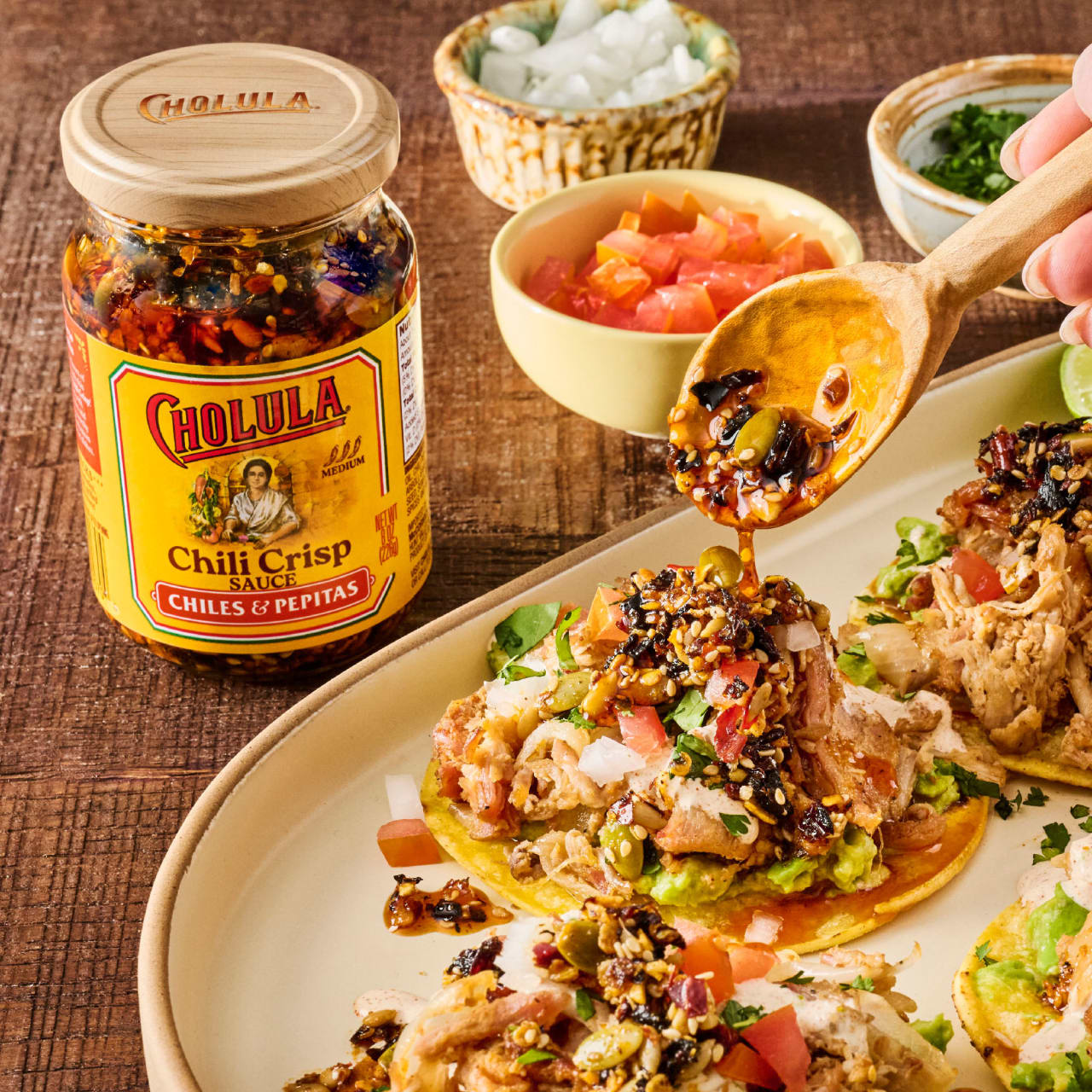 Cholula® Chiles & Pepitas Chili Crisp Sauce, 8 oz - Image 6