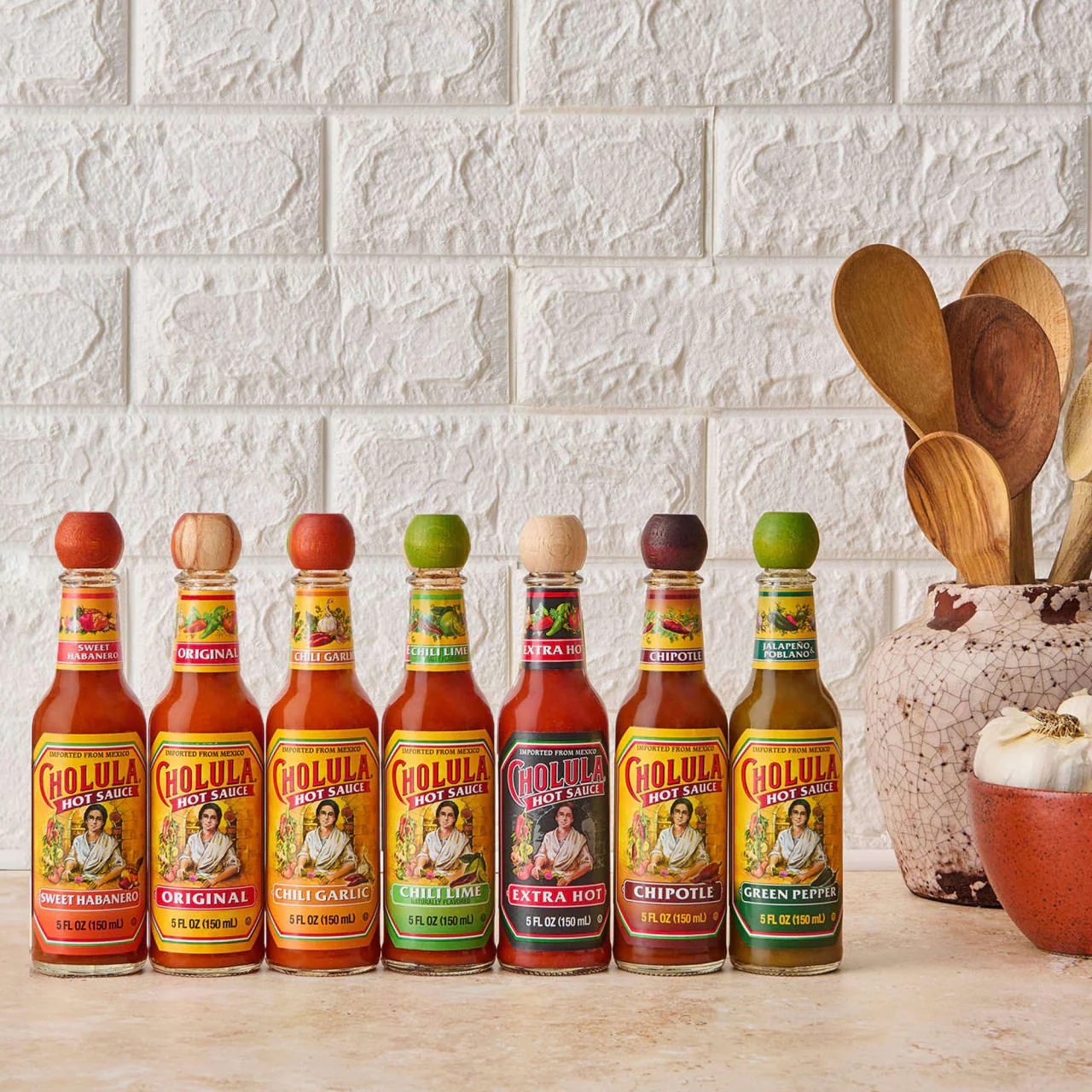 Cholula® Hot Sauce Variety Pack, 4ct (Green Pepper, Original, Sweet Habanero & Extra Hot) - Image 14