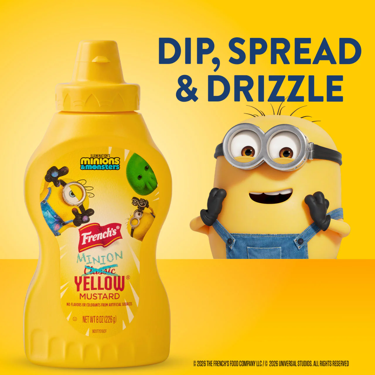 French's Minion Yellow Mustard, 8.0 oz - Image 3