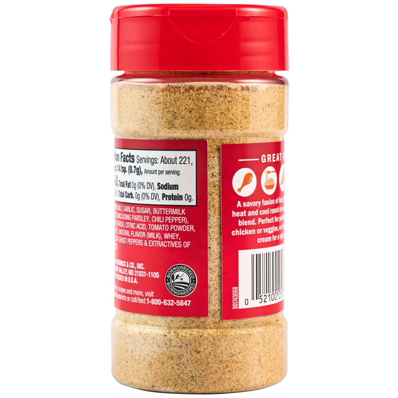 McCormick® Ghost Pepper Ranch Seasoning, 5.46 oz - Image 2