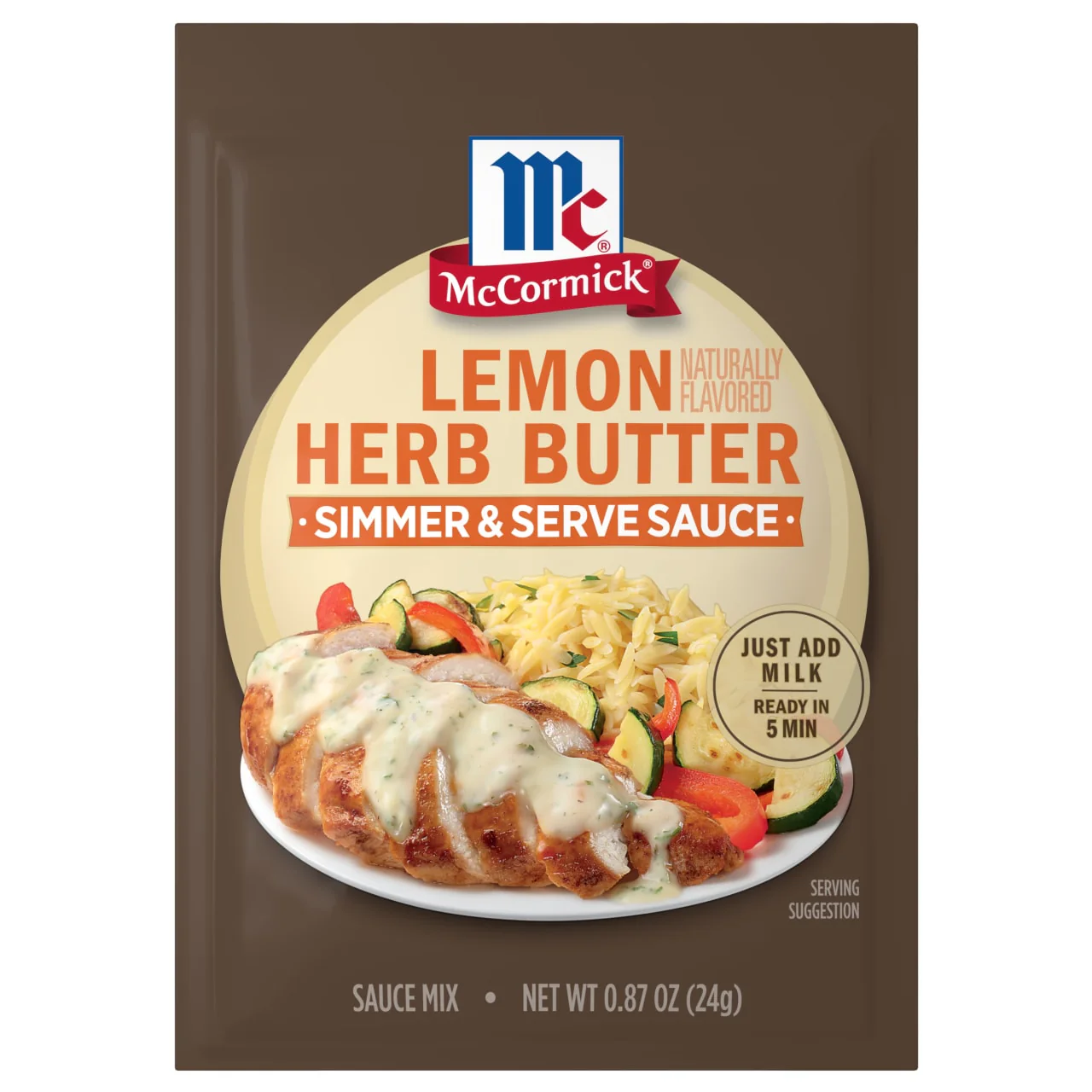 McCormick® Lemon Naturally Flavored Herb Butter Sauce Mix, 0.87 oz