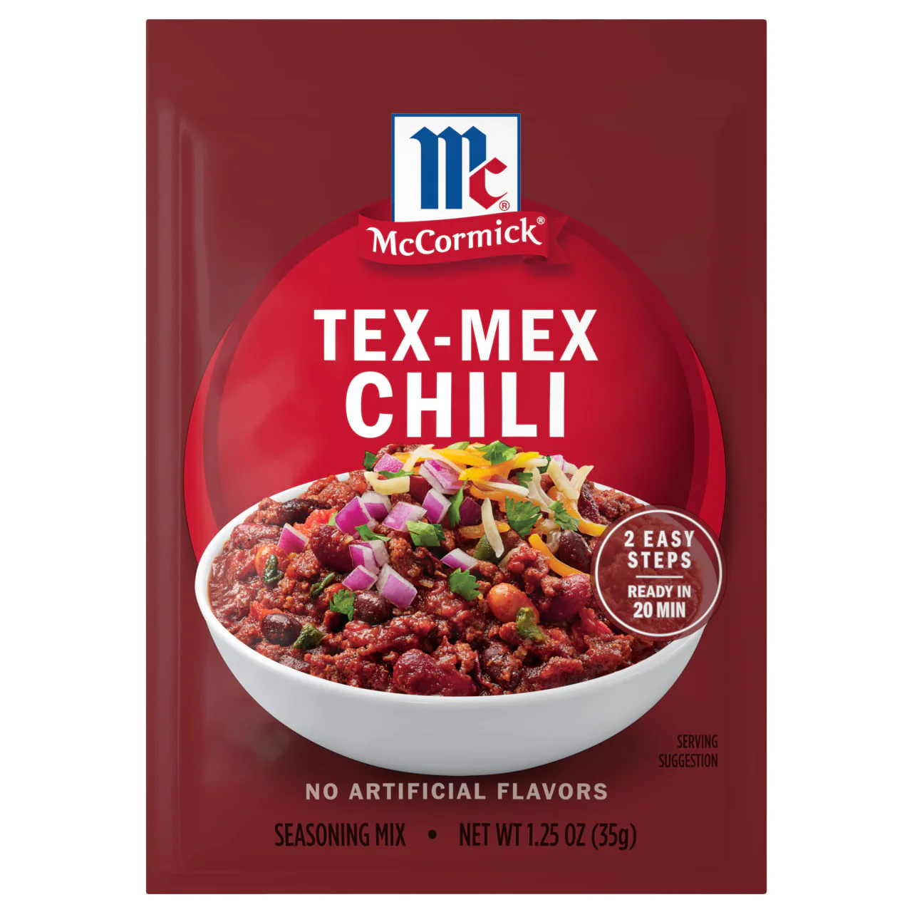 McCormick® Tex-Mex Chili Seasoning Mix, 1.25 oz (6-Pack)
