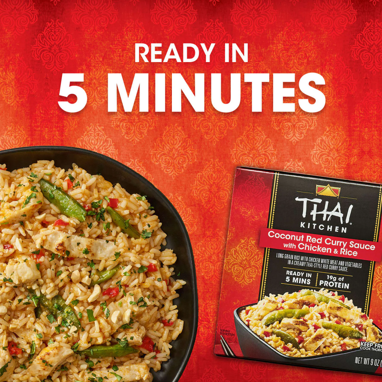 Thai Kitchen® Coconut Red Curry Sauce with Chicken Rice, 9.0 oz - Image 15