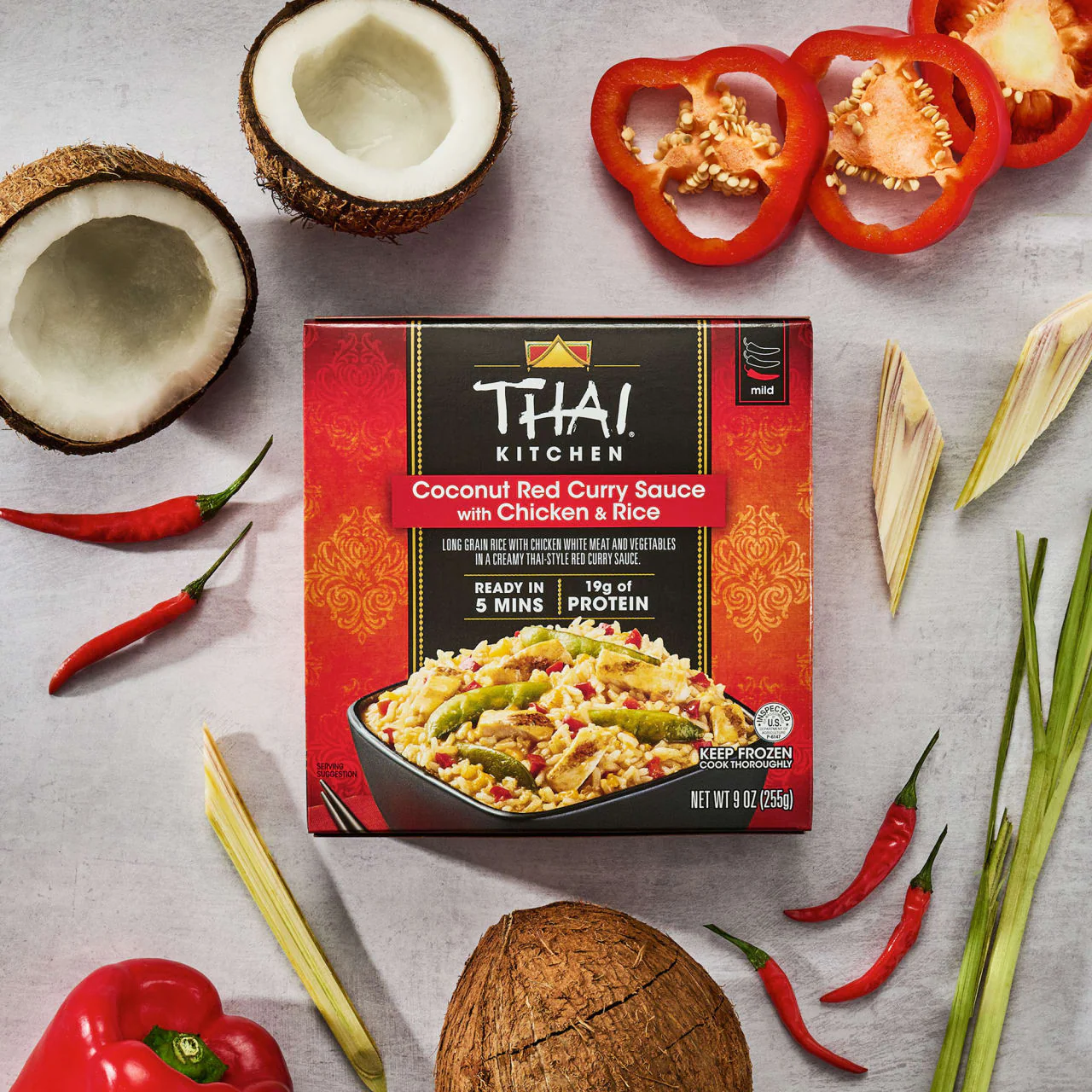 Thai Kitchen® Coconut Red Curry Sauce with Chicken Rice, 9.0 oz - Image 8